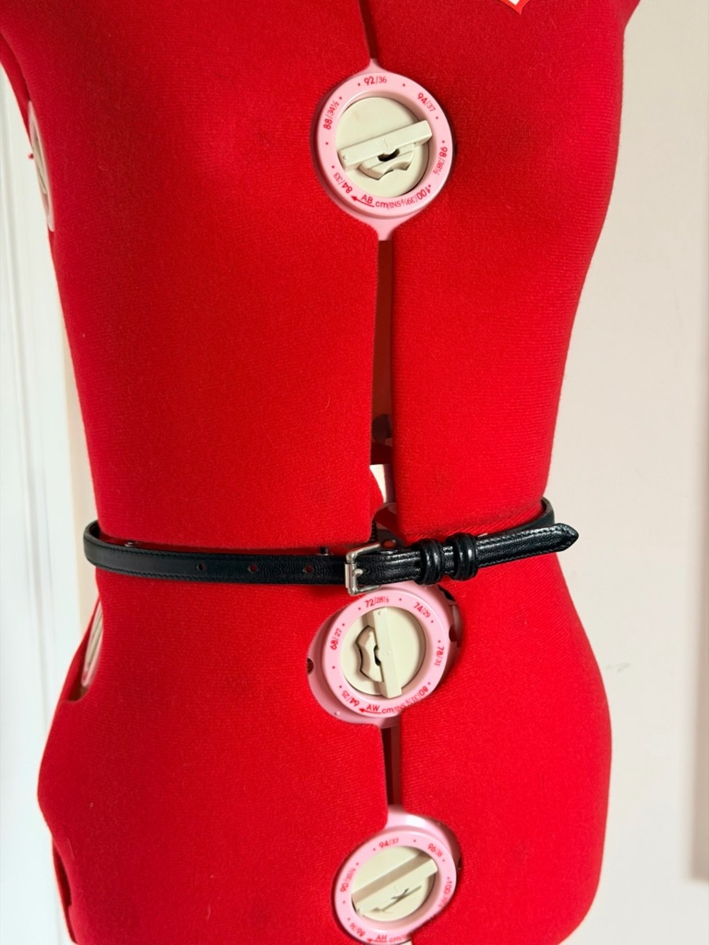 Vintage 90s Y2K J.Crew Leather Belt Made in England Classic Black Size S